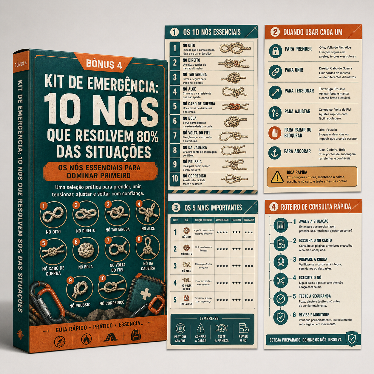 Mockup do bônus Kit de Emergência